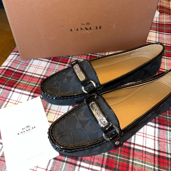 Coach Felisha Black signature C Loafers Size 9M WITH BOX! NEW!! - Picture 3 of 5
